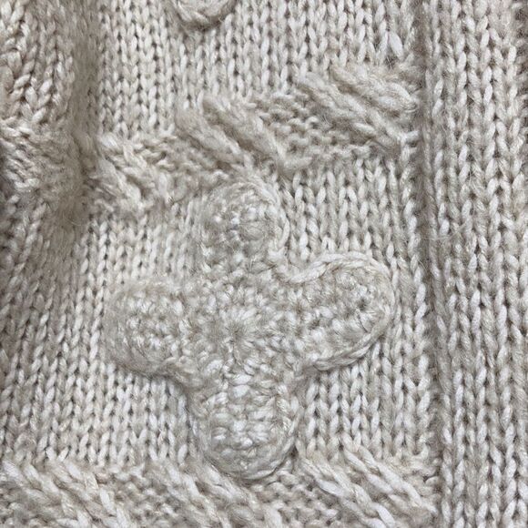 Kenzie off white wool blend turtleneck sweater - Picture 2 of 7